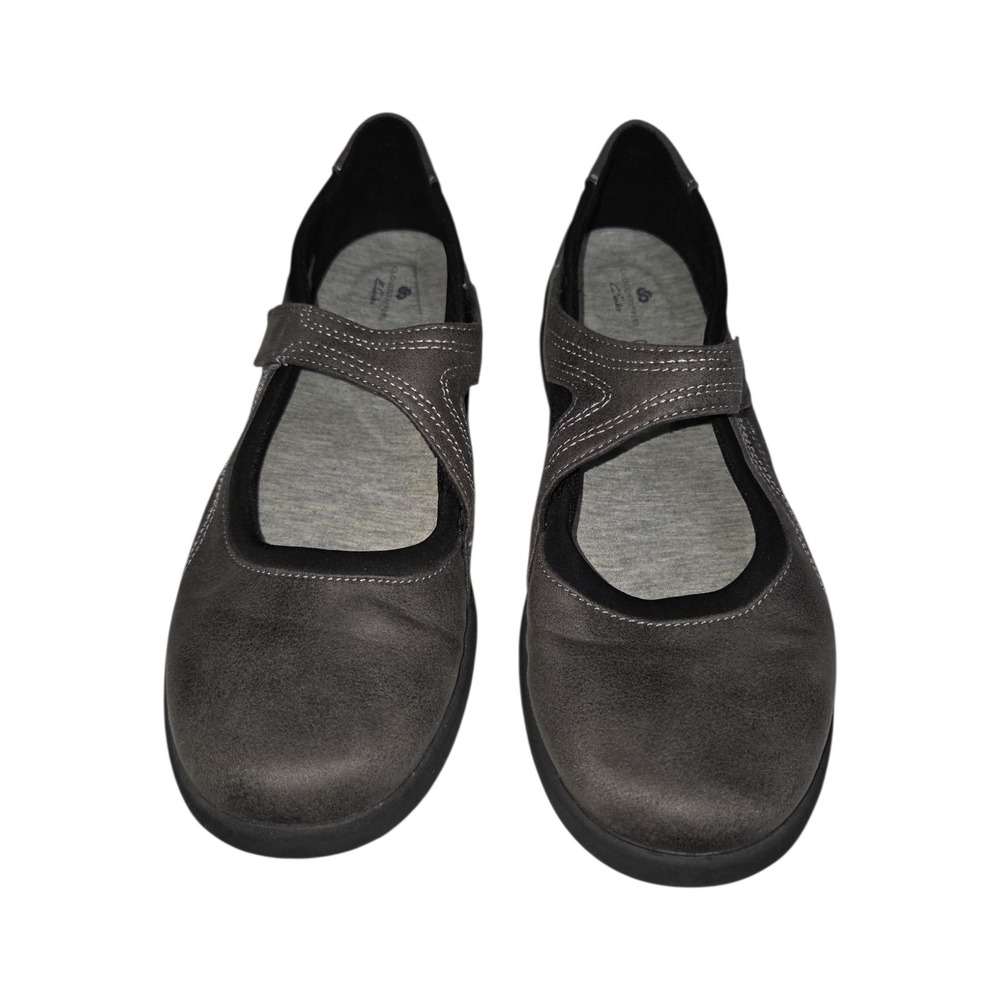 Clarks Cloudsteppers Grey Mary Jane Flats Womens 8W